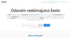 Desktop Screenshot of planet.ee