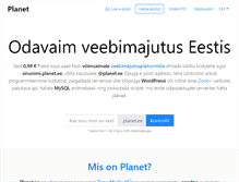 Tablet Screenshot of planet.ee